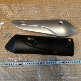 スペイシー100　JF13　SCR100  マフラーガード　プロテクター　２ピース構造　グレーブラック　ツートン　WY純正