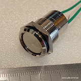 防水スイッチ　プッシュロック　16mm　大効率　12-24V　10A　直結キット用に